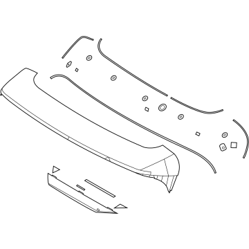 2023 Hyundai Santa Fe Hybrid Spoiler - 87210-S1000