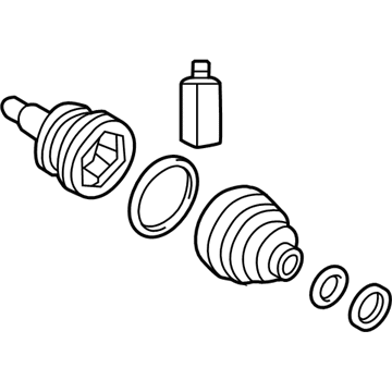 Hyundai 49580-S2400 Joint & Boot Kit-FRT Axle WHEE