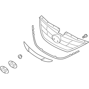 Hyundai 86350-3S000 Radiator Grille Assembly