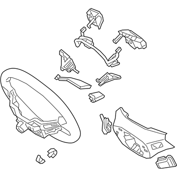 Hyundai 56100-G3280-PTW Steering Wheel Assembly