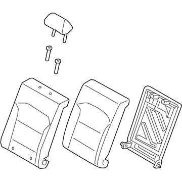 Hyundai 89300-F2300-SVS Back Assembly-RR Seat LH