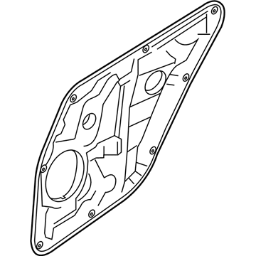 Hyundai 83481-3X000 Rear Right-Hand Door Module Panel Assembly