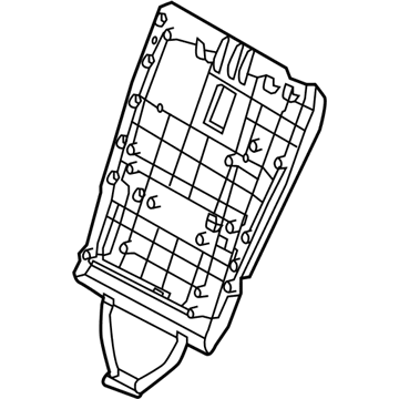 Hyundai 89340-4Z000-NBC Board Assembly-2RD Seat Back,LH