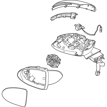 Hyundai 87620-L5020 Mirror Assembly-Outside RR View,RH