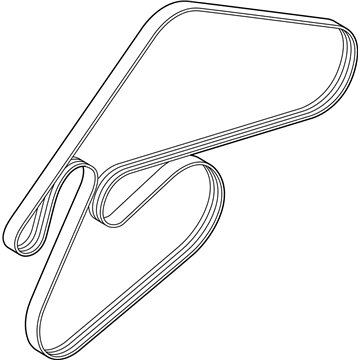 Hyundai 25212-3LAA0 Ribbed V-Belt