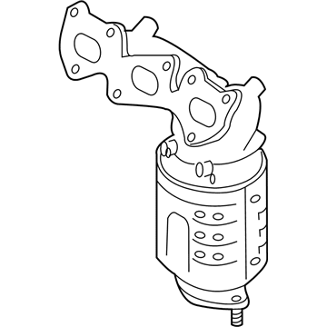 Hyundai 28510-3CAT0 Exhaust Manifold Catalytic Assembly, Right