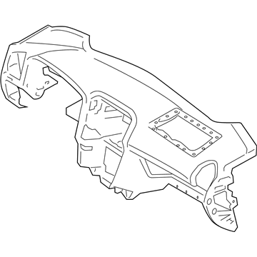 Hyundai 84710-0A000-QZ Crash Pad Assembly-Main