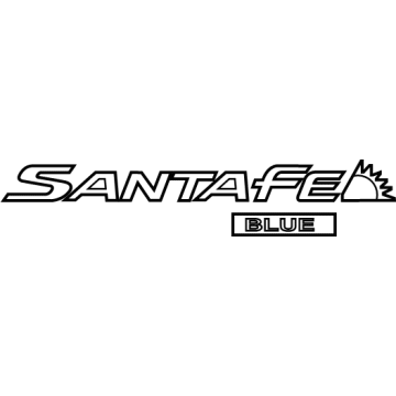 Hyundai Santa Fe Hybrid Emblem - 86310-CL020