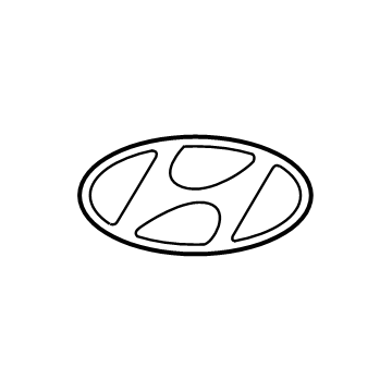 Hyundai 86300-S2000 Symbol Mark Emblem