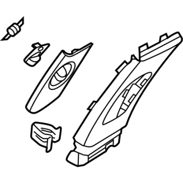 Hyundai 85840-L0000-MMH Trim Assembly-Ctr Pillar UPR RH