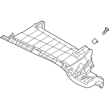 Hyundai 84540-AB000-YFR Cover Assembly-Glove Box HSG UPR