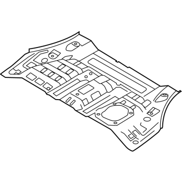 Hyundai 65511-S2500 Panel Assembly-Rear Floor,FRT