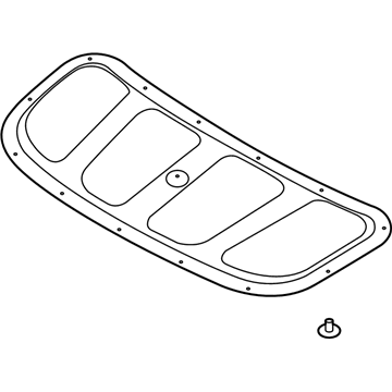 Hyundai 81125-K2000 Pad-Hood Insulating