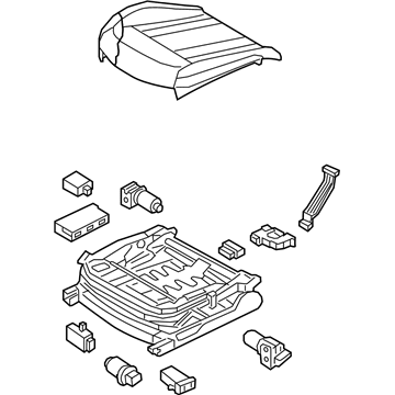 Hyundai 88100-B1860-PPW Cushion Assembly-Front Seat,Driver