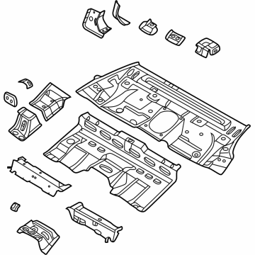 Hyundai 65520-L5010 PNL Assembly-RR Floor FRT Complete