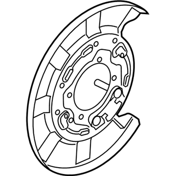 Hyundai 58252-G9550 Plate Assembly-Brake,RH