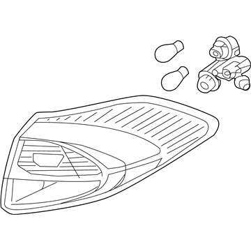 Hyundai 92402-D3550 Lamp Assembly-Rear Comb Outside,RH