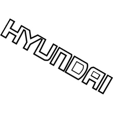 Hyundai 86321-38000 Emblem