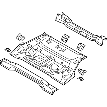 Hyundai 65511-E6500 Panel Assembly-Rear Floor,Front