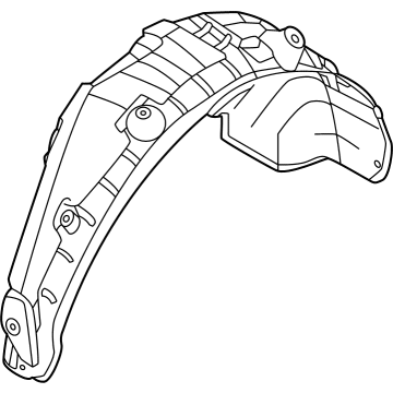 Hyundai 86822-K5000 GUARD ASSY-REAR WHEEL,RH