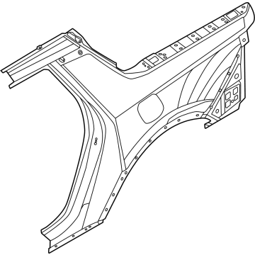 Hyundai 71504-K5C00 PANEL ASSY-QUARTER OUTER,RH