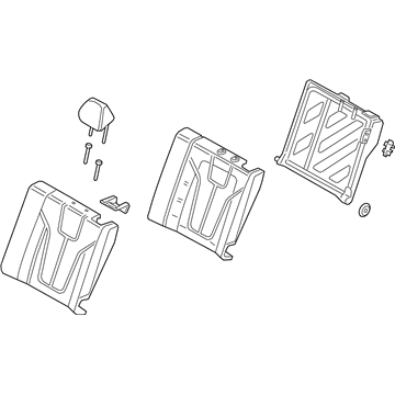 Hyundai 89300-J3100-PMG Back Assembly-Rear Seat LH
