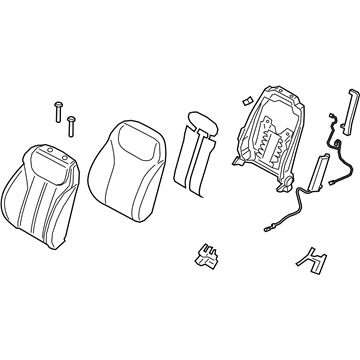 Hyundai 88300-S2000-PTN Back Assembly-FR Seat,LH