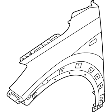 Hyundai 66321-D3000 Panel-Fender,RH