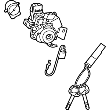 Hyundai 81900-AAG00 Key Sub Set-Steering Lock