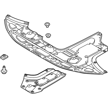 Hyundai 29110-S8000 Panel Assembly-Under Cover