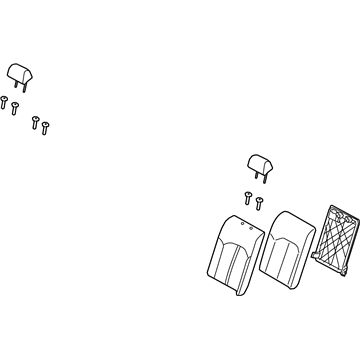 Hyundai 89300-E6500-SLS Back Assembly-Rear Seat LH