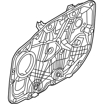 Hyundai 82471-G9000 Front Left-Hand Door Module Panel Assembly