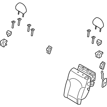 Hyundai 89300-2S050-TMJ Back Assembly-Rear Seat LH