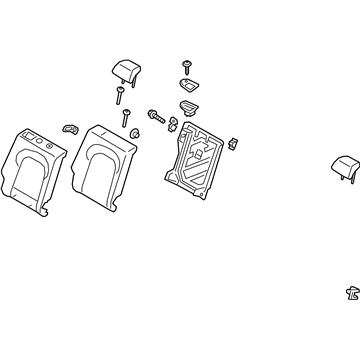 Hyundai 89400-J9011-SKN Back Assembly-RR Seat RH