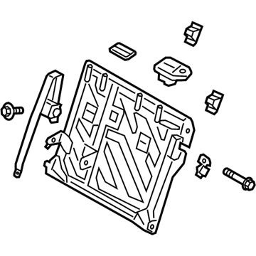 Hyundai 89310-J9141-TRY Frame Assembly-RR Seat Back LH