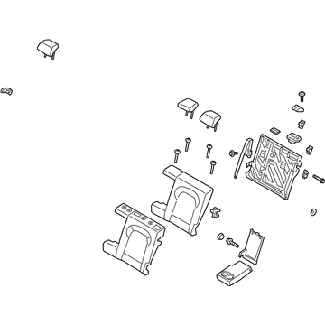 Hyundai 89300-K4170-SVE Back Assembly-RR Seat LH