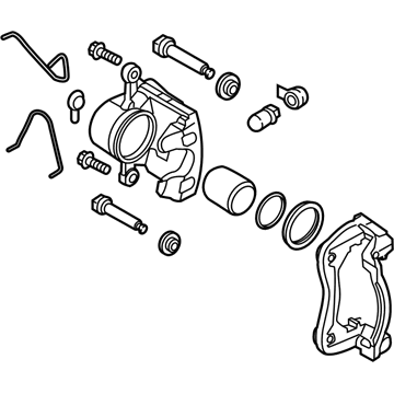 Hyundai 58311-J5A00 Caliper Kit-Rear Brake,RH