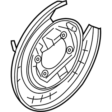 2018 Hyundai Sonata Brake Dust Shield - 58243-C1500