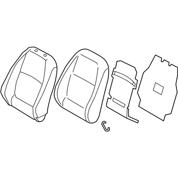 Hyundai 88300-J0020-PGH Back Assembly-FR Seat,LH