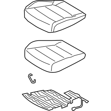 Hyundai 88100-J0000-PJT Cushion Assembly-FR Seat,LH