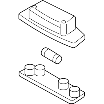 Hyundai 92501-2H000 Lamp Assembly-License Plate