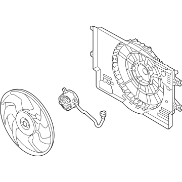 2022 Hyundai Elantra Cooling Fan Assembly - 25380-BY100