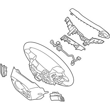 Hyundai 56100-C2801-ZTR Steering Wheel Assembly