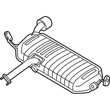 2009 Hyundai Tucson Tail Pipe - 28700-2E151