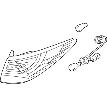 Hyundai 92402-2S050 Lamp Assembly-Rear Combination,RH