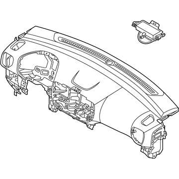 Hyundai 84710-K2100-UUG Crash Pad Assembly-Main