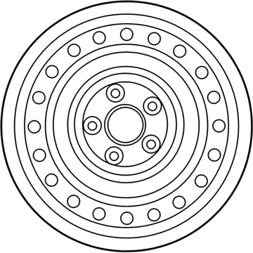 Hyundai 52910-F2000 Steel Wheel Assembly