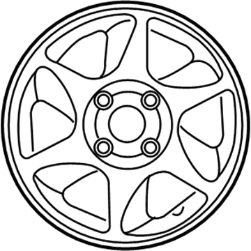 Hyundai 52910-2D800 Aluminium Wheel Assembly