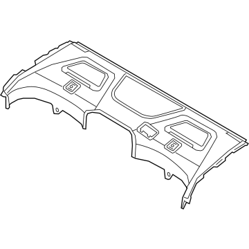 Hyundai 85620-D2850-UUB Trim Assembly-Package Tray FR