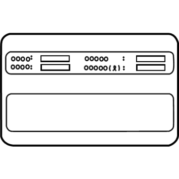 Hyundai 32450-3F823 Label-Emission Control